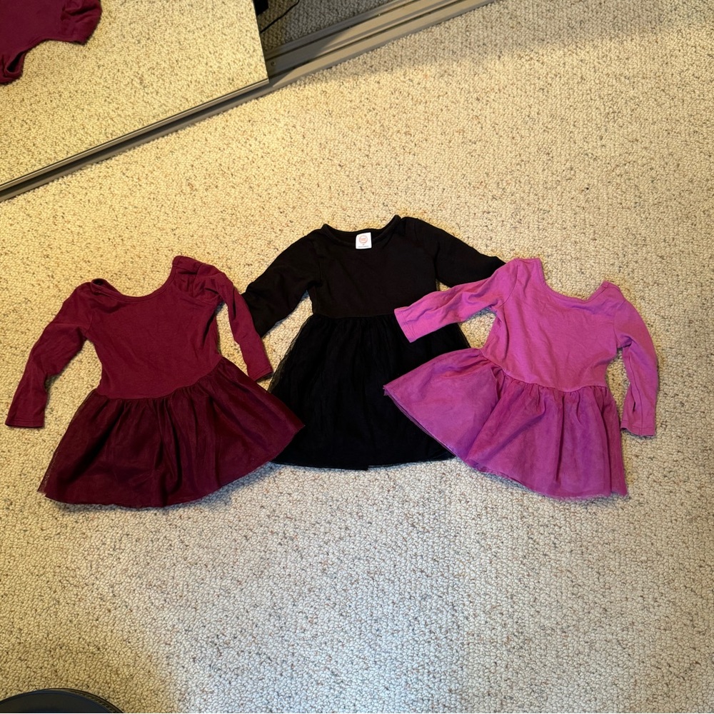 Bundle of 3 ballet tulle tutu dresses